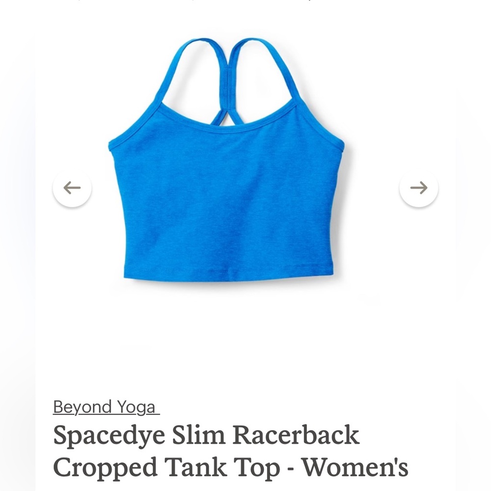 Beyond yoga Spacedye Slim Racerback Cropped Tank